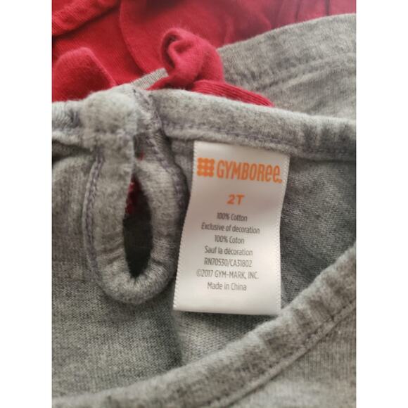 Gymboree 2T Girls Snowflake Ruffle Dress Gray Red - Picture 4 of 4